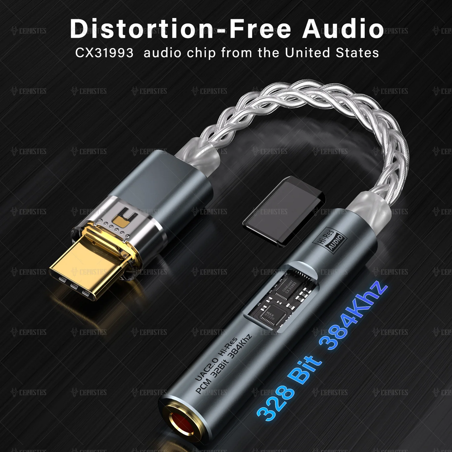 2025 НОВЫЙ ЦАП USB C на разъем 3,5 мм Аудио Aux Адаптер для наушников Усилитель Hi-Fi Конвертер для наушников для iPhone 16 15 iPad Samsung S24U S23U