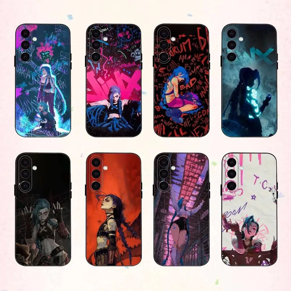 

F-Fashion J-JiNxES G-Game Cool phone Case For Samsung Galaxy A73,A72,A71,A70,A53,A52,A51,Others Soft Black Shell