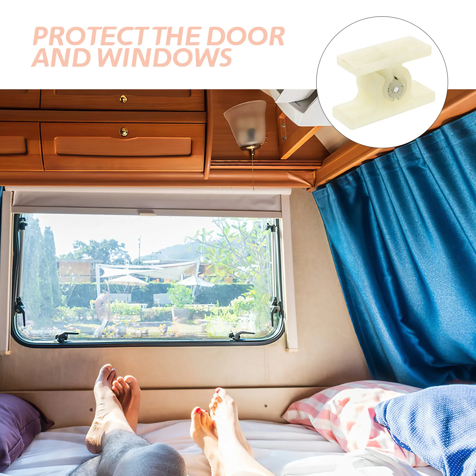 

Rv Door Catch High Strength Nylon Shock Absorption Silent Flexible Anti Vibration for Doors Windows Rv Trim Molding Accessories