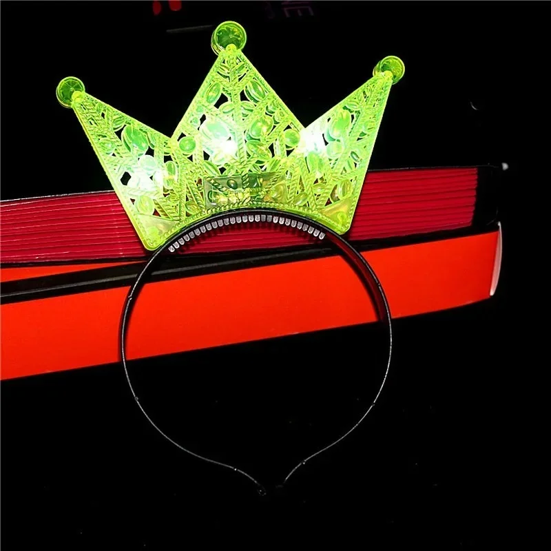 LED Flashing Crown Adult Kid Princess Light Headband Hairband for Festival Party Birthday Wedding Cosplay Halloween Christmas