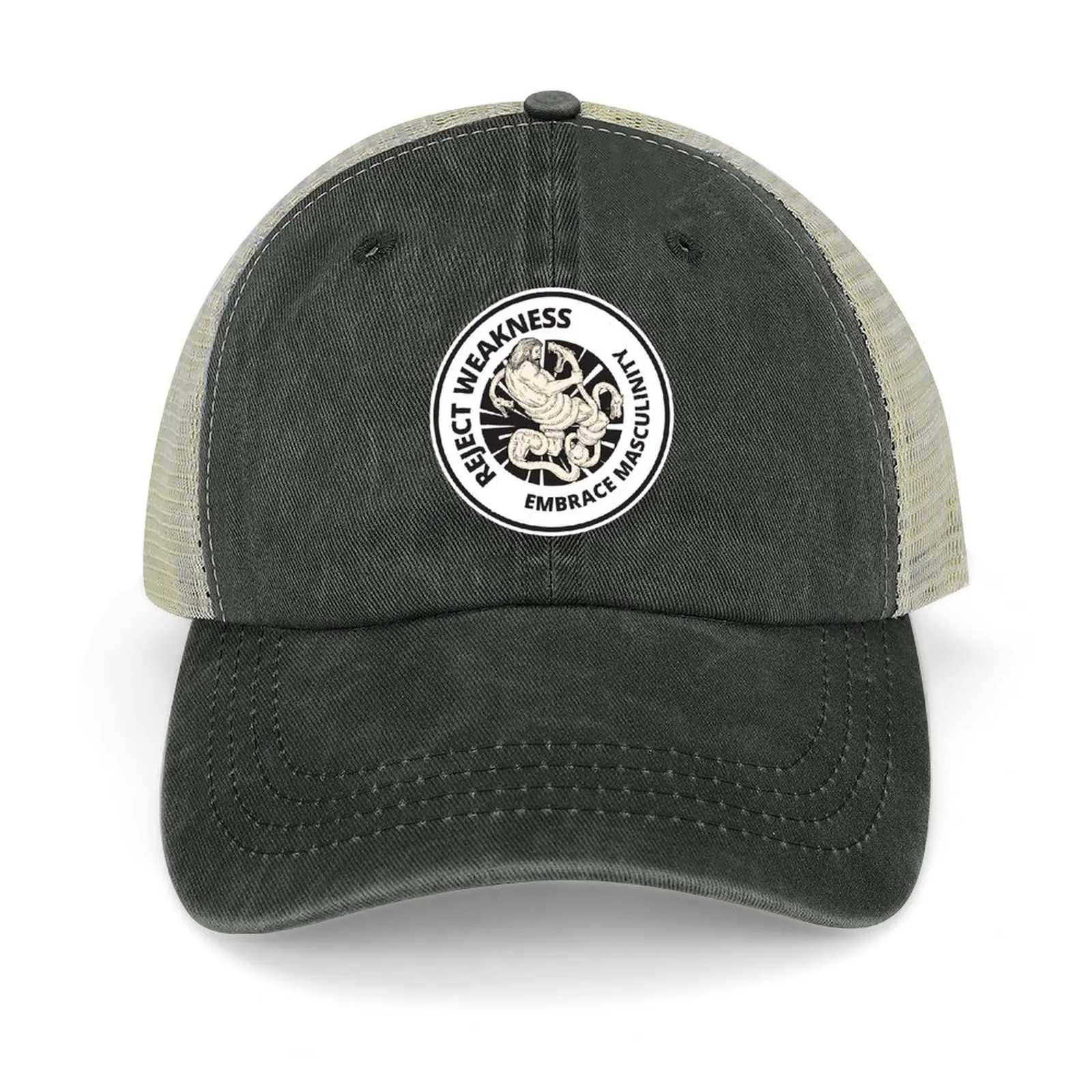 

Reject Modernity Embrace Masculinity Baseball Cap Golf Hat Man Golf Cap Sports Cap Snap Back Hat Girl Men's