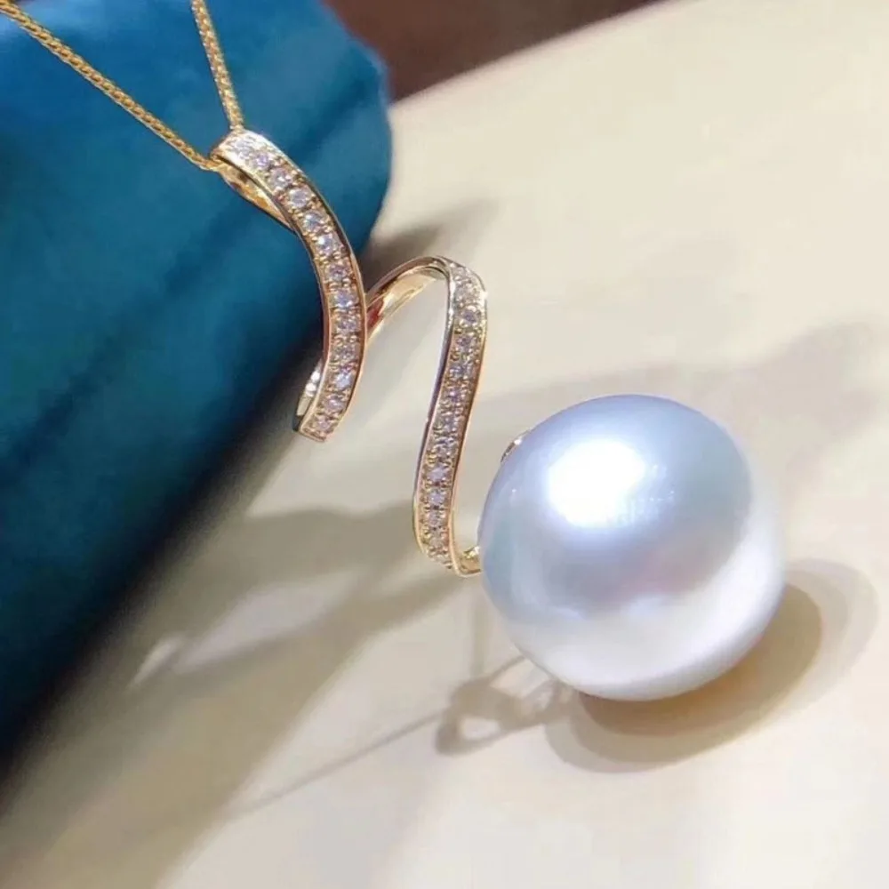 

3 шт., аксессуары из жемчуга «сделай сам», серебряный кулон 925, пустой держатель, позолоченное золотое ожерелье, кулон, женский с круглыми плоскими бусинами диаметром 9-11 мм