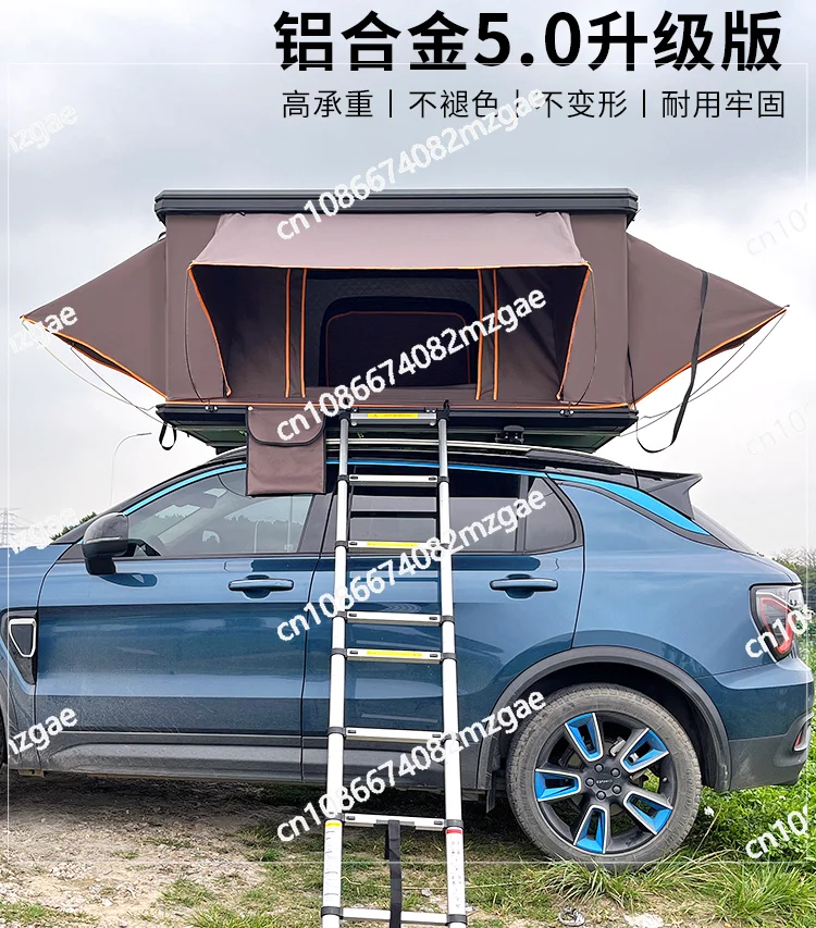 Aluminum Alloy Sunroof Enters The Car Roof Tent, Fully Automatic Self-driving Tour Folding Hard Ceiling Car Tent