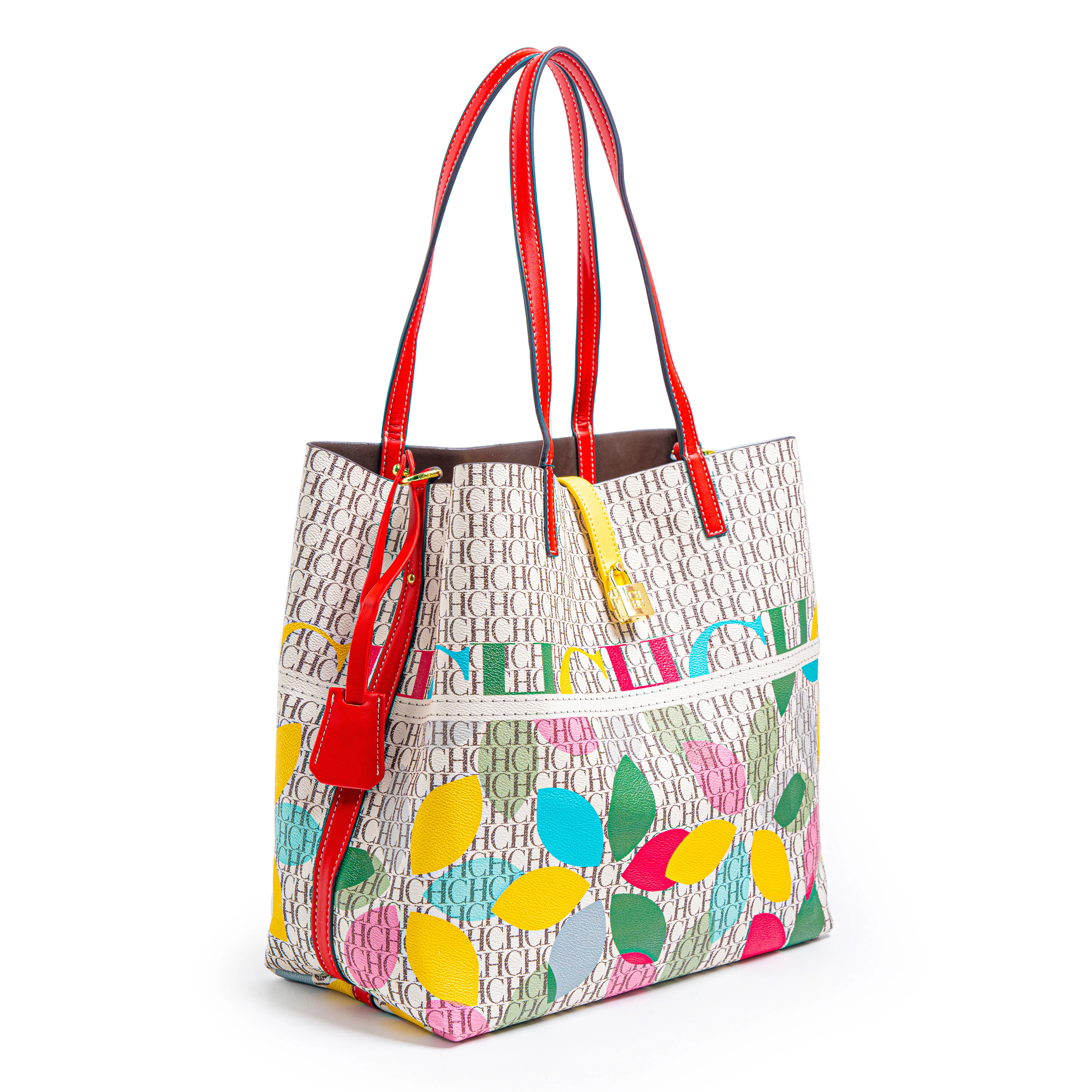 

CH модные брендовые сумки-тоут с монограммой, стильные многоцветные универсальные женские сумки на плечо, модная незаменимая коллекция
