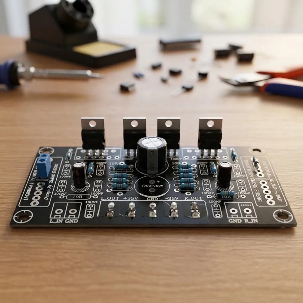 Power PCB High Fidelity Circuit 68W Power PCB Symmetrical Circuit Layout Single-point Grounding Low Noise Design