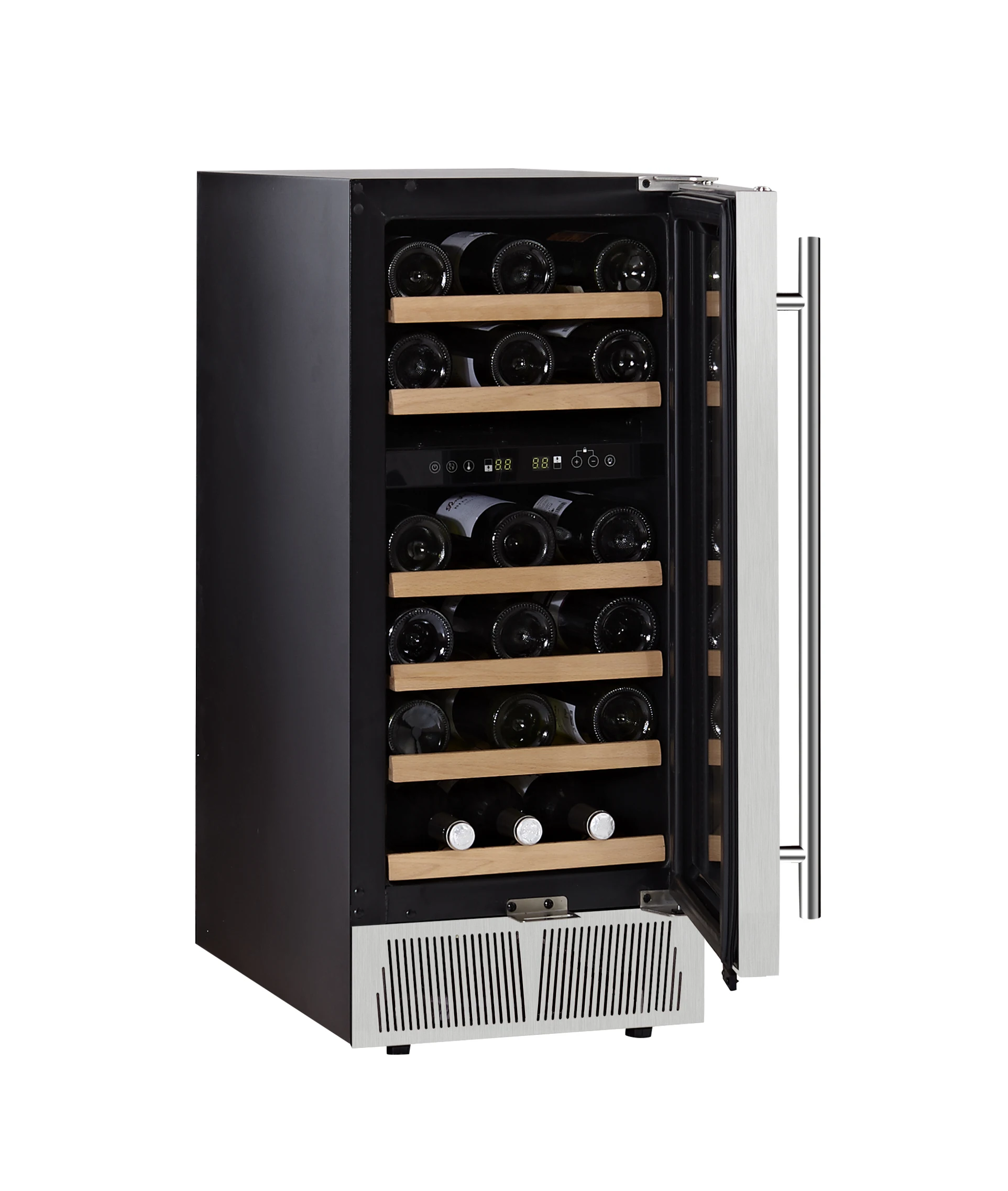 JC-85B Refrigerator Cooler Electric beverage Wine Cabinet Bodega Refrigerators dual zone Door Wine Cooler