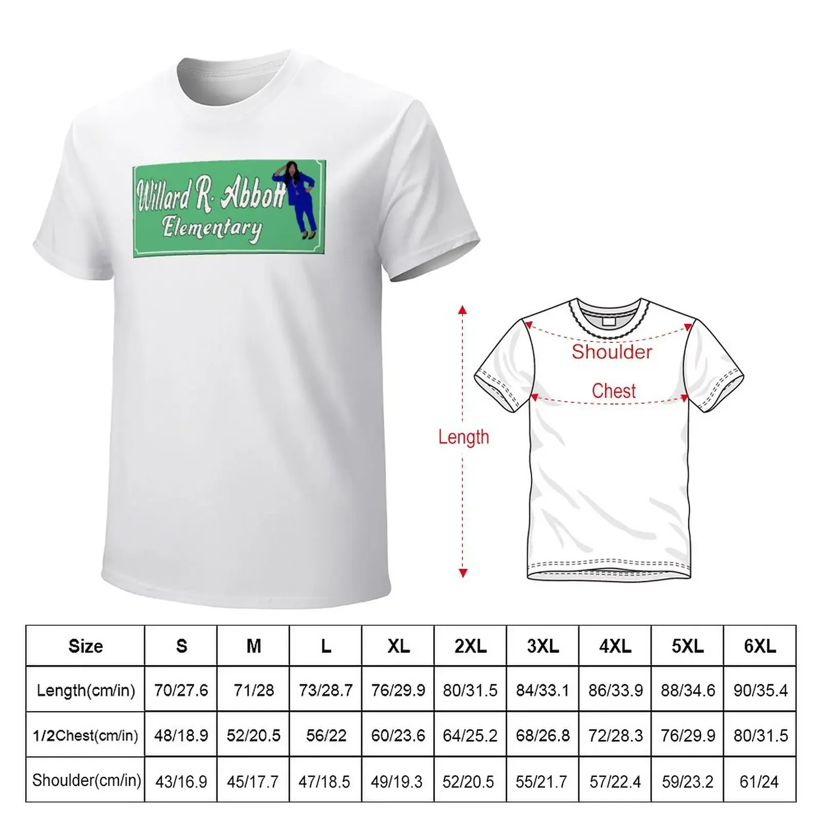 Abbott Elementary School Sign T-Shirt blanks vintage clothes heavyweight t shirts for men