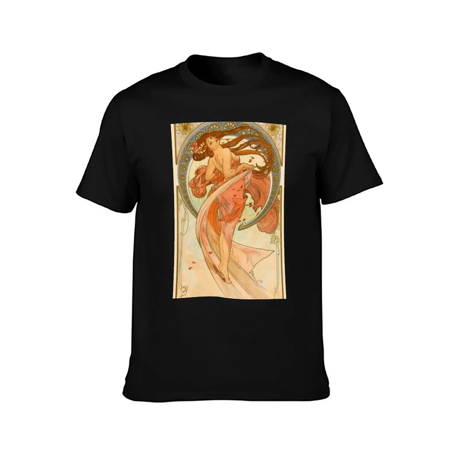 Alphonse Mucha (1860 – 1939) The Arts: Dance (1898) T-Shirt Lightweight Running Sports T-Shirt