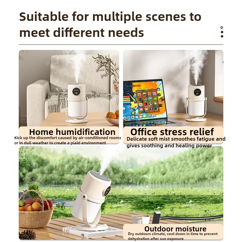 Novo umidificador casa inteligente atomizador de grande capacidade usb silencioso luz noturna pequena purificação de ar umidificador aromaterapia