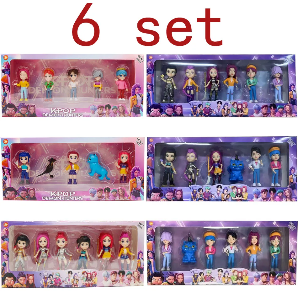 2026NEW Kpop Devil Hunter Rumi Zoe Mira anime polychlorure de vinyle collection de personnages bibelots de bureau cadeau du nouvel an pour enfants