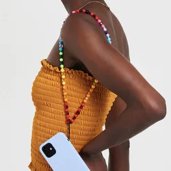 KKBEAD Phone Charm Strap Y2k Accessories Colorful Phone Chain Beads Jewelry Mobile Phone Lanyard Cell Phones in Promotion