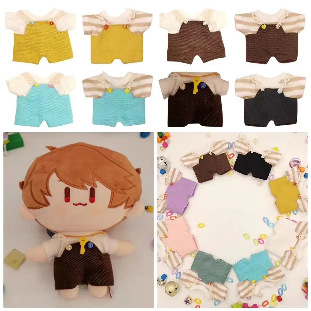 

New Fashion Doll Rompers Outfits Multi-colors Accessories Doll Pants T-shirt Handmade Doll Clothes For 10cm Cotton Dolls