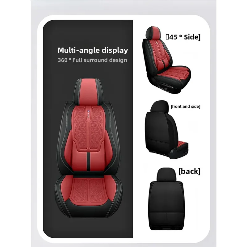 High Quality Universal Split Full Surround Luxury Leather Car Covers Breathable Comfort Auto Cushion Full Seats