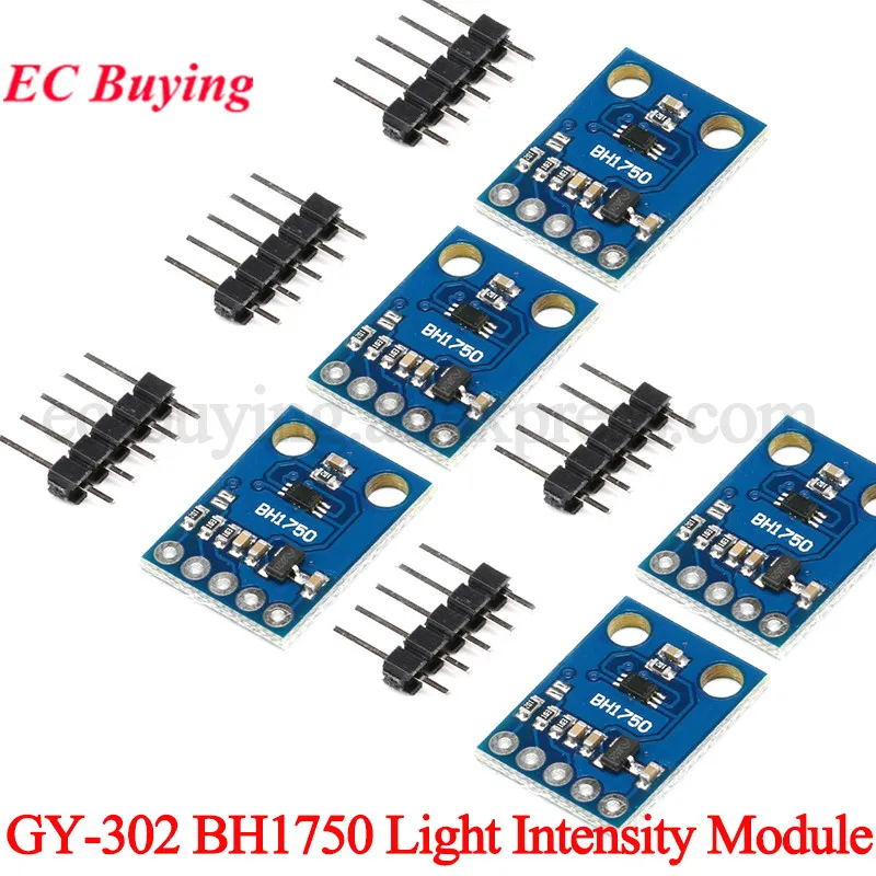 5pcs/1pc GY-302 BH1750 BH1750FVI Light Intensity Illumination Module for Arduino DC 3V-5V GY302 Sensor Module