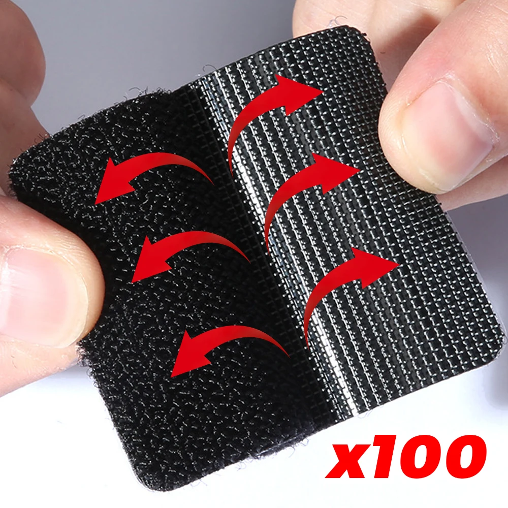 

Car Mat Adhesive Tape Strong Adhesive Backing Reusable Invisible Double Sided Tape Floor Mats Fixed Anti Slip Magic Tape 5x5cm