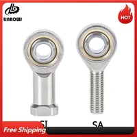 Rodamientos esféricos de extremo de varilla 5mm6mm8mm10mm12mm/macho/hembra SA SI T/K POSA8 PHSA8 junta esférica rodamiento de extremo de varilla roscado métrico