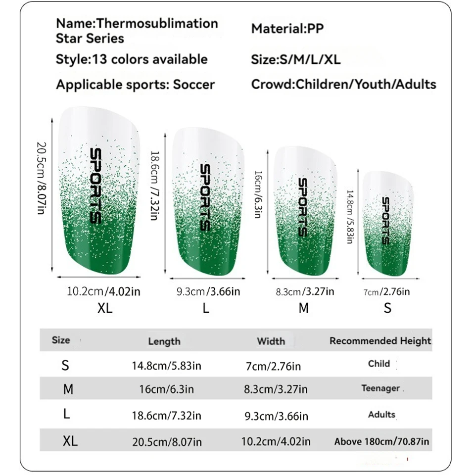 Loogdeel Soccer Shin Guards Football Protectors Pads Adult Kids Shinguards Light Sock Insert Board Boy Training Legging Protect