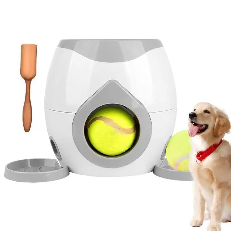 Interactive Dog Ball Thrower Puzzle Pet Ball Interactive Food Reward Dog Toys Non-Electric Smart Feeder Thrower Machine