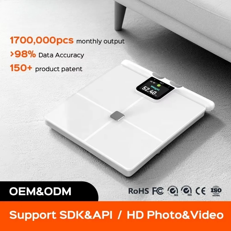 For Body Balance Human Body Fat Smart Scales Waterproof Glass Portable Digital Battery App Enabled Bathroom Weighing Scales