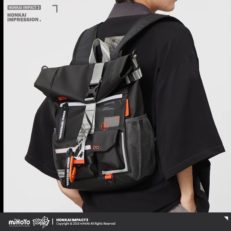 혼카이 임팩트 3 문 헤일로 코스프레 가방 영원한 불꽃 토트백 키아나 여행 캐주얼 백팩 숄더 크로스바디 백