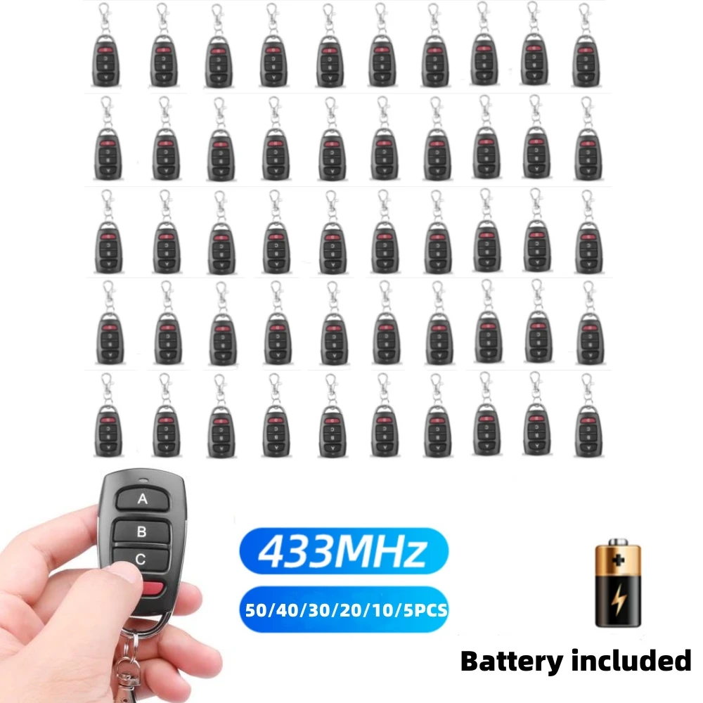 433 Mhz RF Copy Remote Control Key 433.92mhz 4CH Transmitter Duplicated Cloning Code Car Key Fob Electric Garage Door Opener