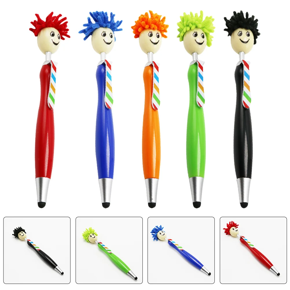 

5 Pcs Laptop Screen Stylus Stylus Ballpoint Pen Cartoon Touch-screen for Kids Portable Advertisement Gift Pens Plastic Smart