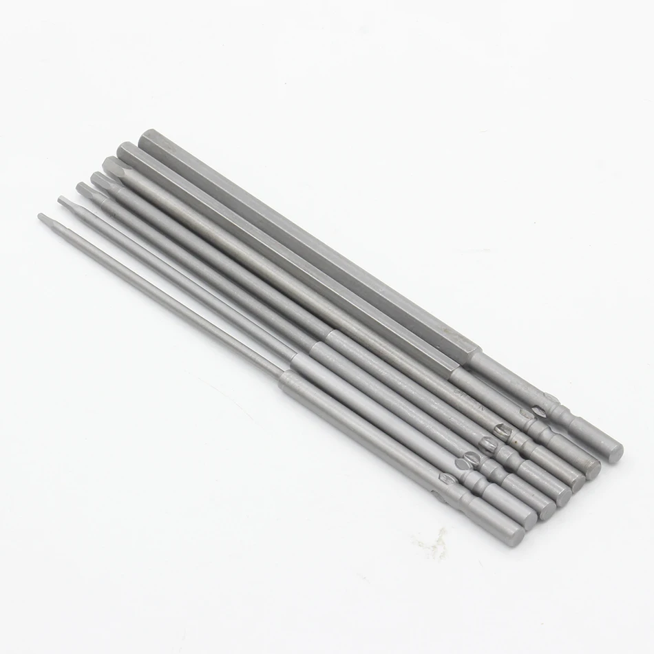1Pcs Magnetic Hexagon Screwdriver Bit S2 Steel 801 5mm Round Shank Screwdrier Drive Power Drill Bit 60mm 100mm 150mm