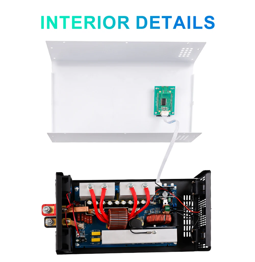 محول طاقة شمسية للسيارة ، محول بموجة جيبية نقية ، محول ، 1.2 W ، 24V ، 24V ، DC 12V ، 48V ، 96V إلى AC V ، وقي V