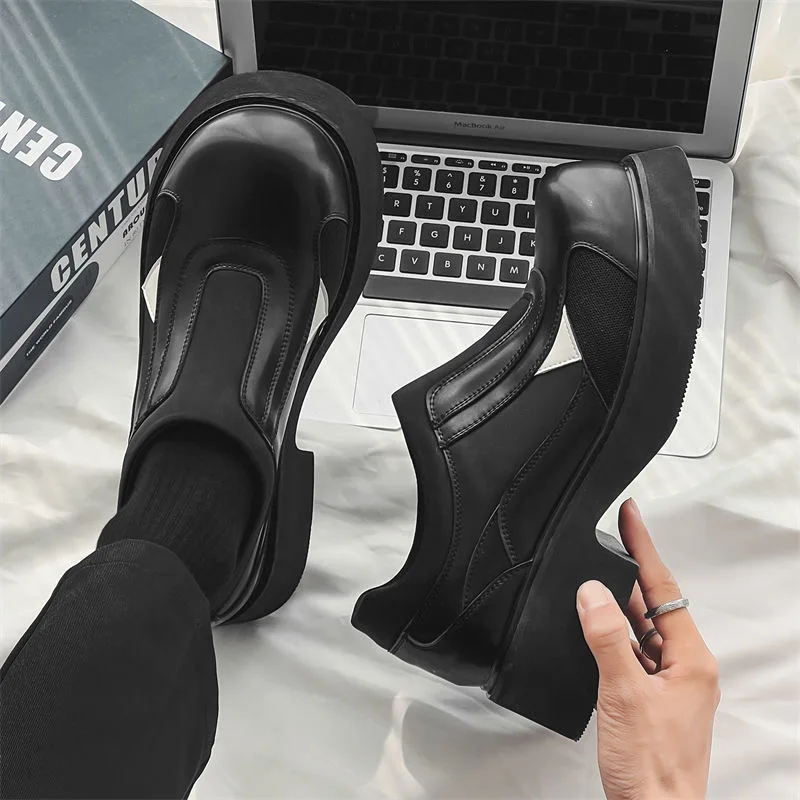 

Shoes for Men Quality Selection Design Derby Leather Shoes British Style Fashion Casual Retro Platform Loafers Zapatillas Hombre