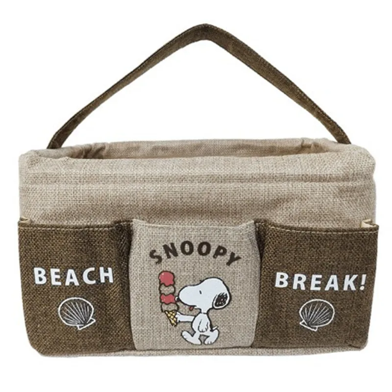 

lunch box bag Desktop Storage Box Bag New Cartoon Cute Snoopy Handbag