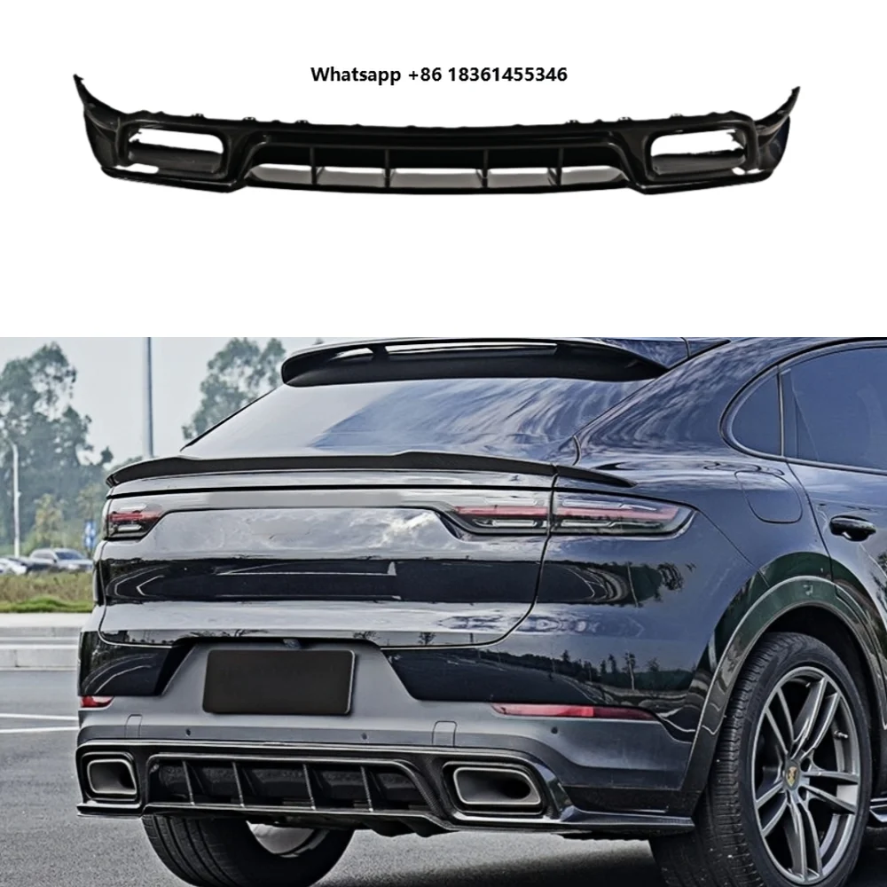 For Body Parts Modification High Quality PK Style Dry Carbon Fiber Rear Diffuser Rear Lip Suitable