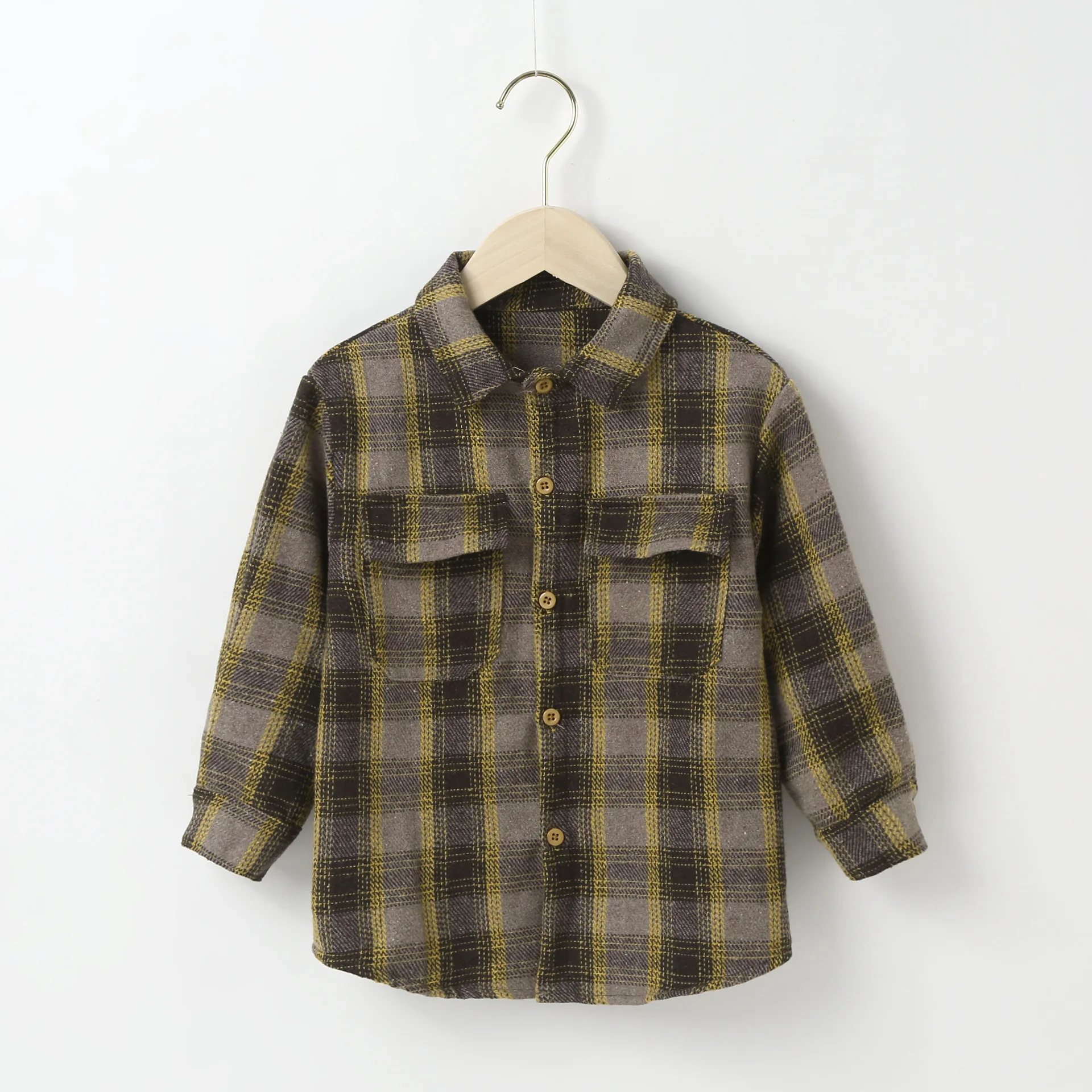 Autunno inverno neonata ragazzo camicia Plaid classico bambini ragazzi vestiti bambini camicie abiti Casual spessa calda scuola in stile Country