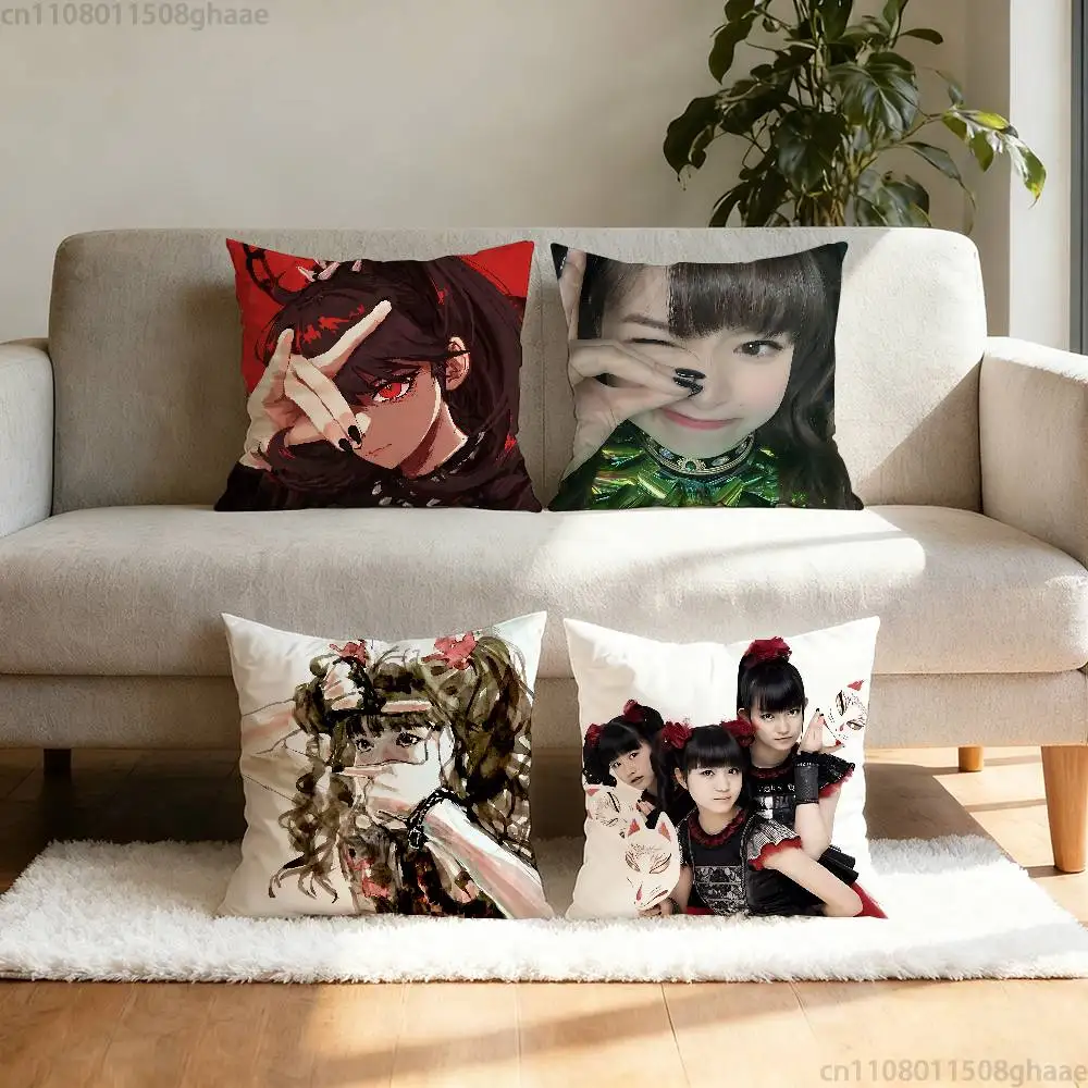 

Cute Babymetal Japanese Pillow Case Sofa Living Room Bedroom Headboard Backrest Cushion Square Cushion Nap Time
