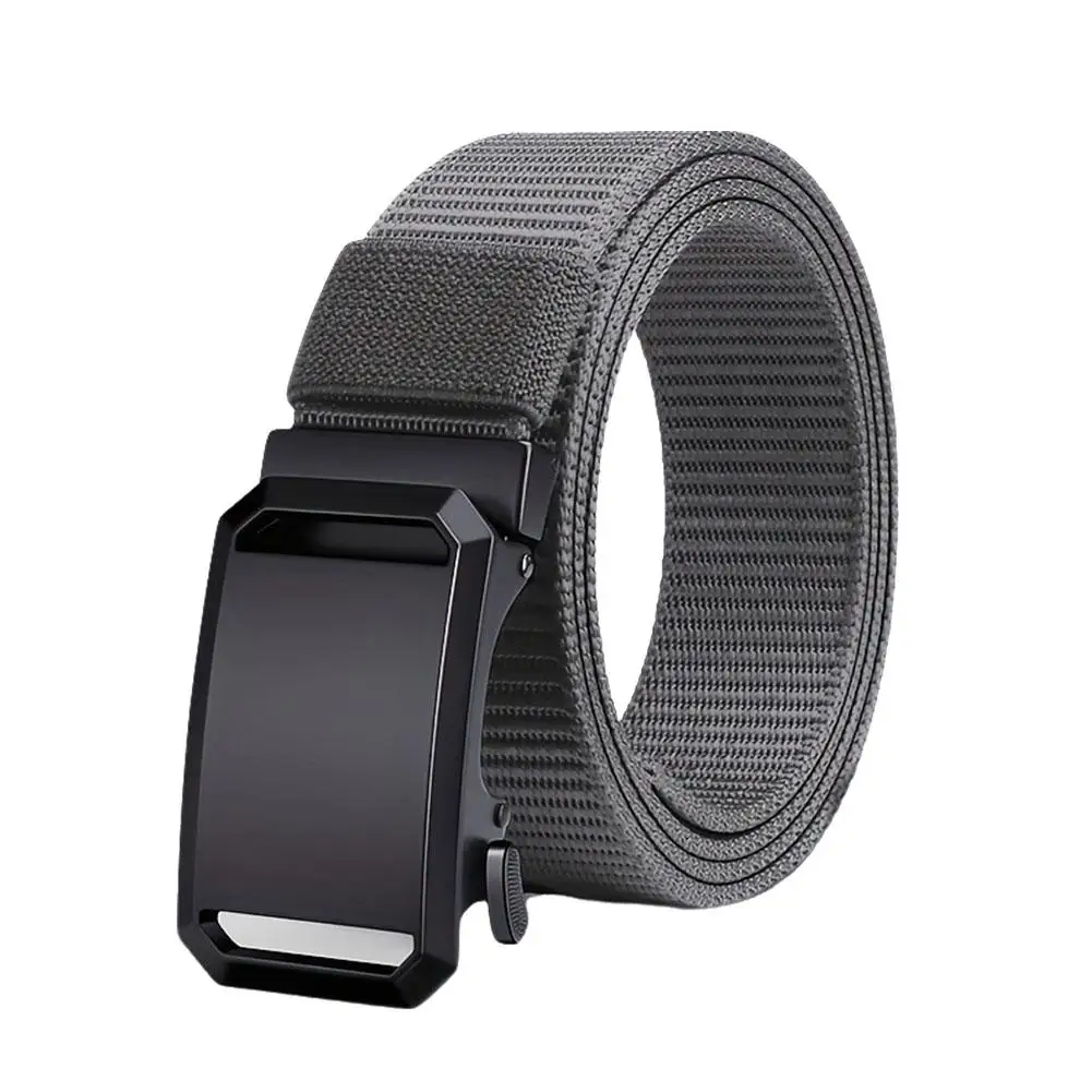 Nylon Automatische Gesp Riem Heren Casual Outdoor Riem Tandeloze Automatische Gesp Jeugdige Militaire Training Werkkleding Hoge Kwaliteit