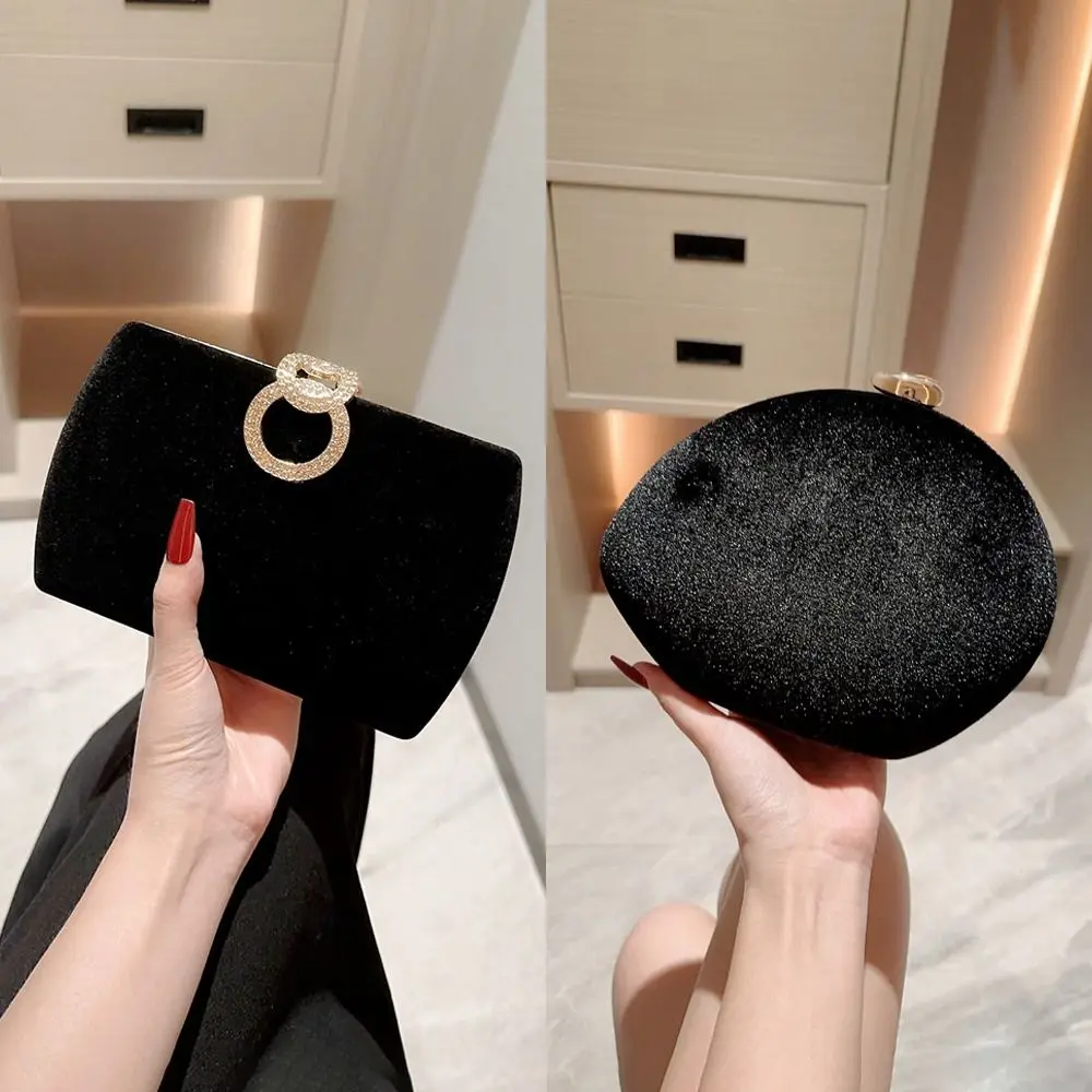 

Черные клатчи в стиле ретро, бархатные роскошные дизайнерские свадебные сумки, сумки на плечо, свадебная вечеринка
