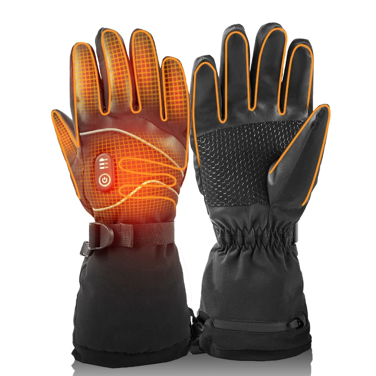 7.4V 2500mAh Windproof Thermal Touchscreen Rechargeable Battery Ski Bike Racing Heated Gloves