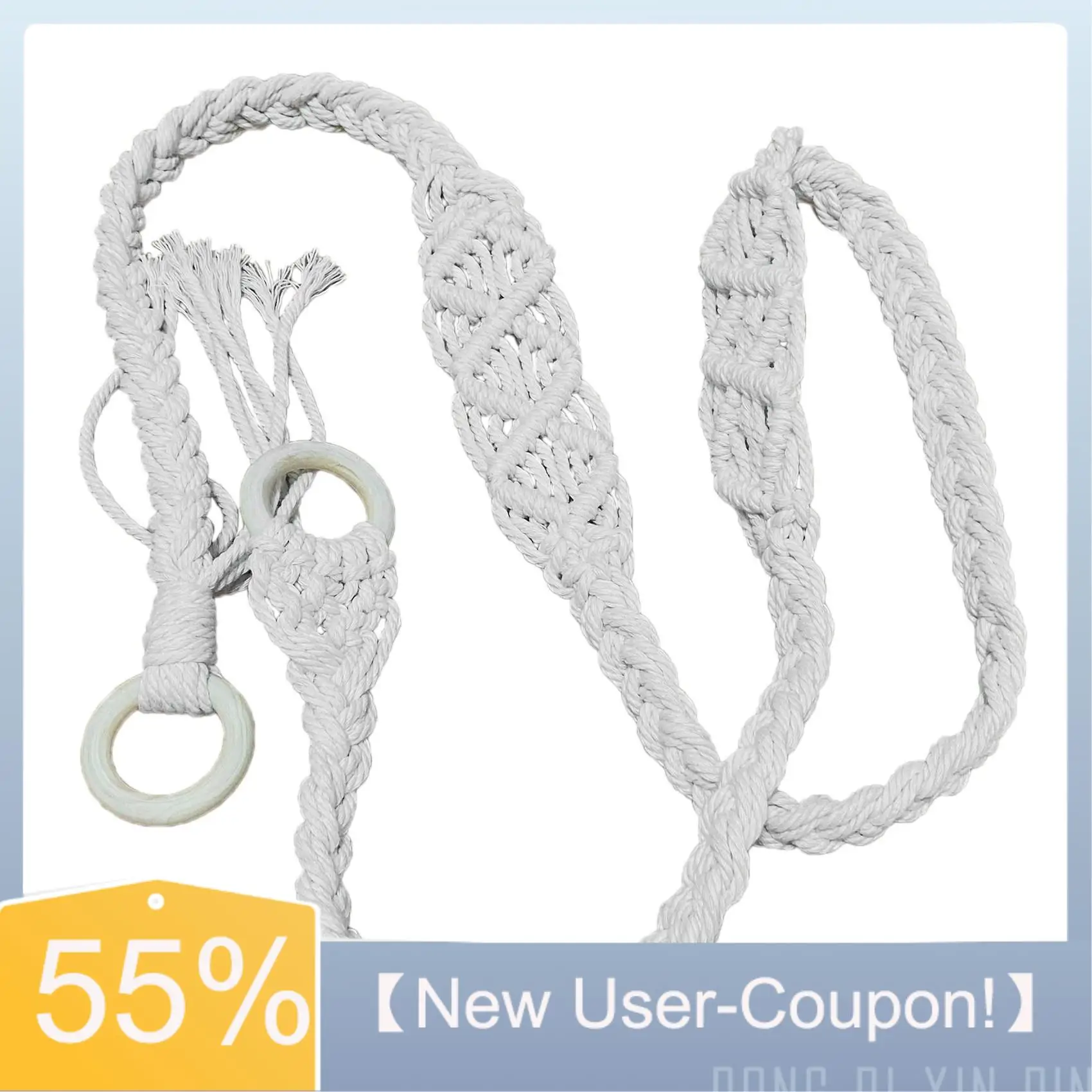 【New User-Coupon!】Yoga Mat Carry Strap Handmade Boho Crochet Macrame Adjustable Shoulder Strap For Yoga Mat Pilates Exercise Fit