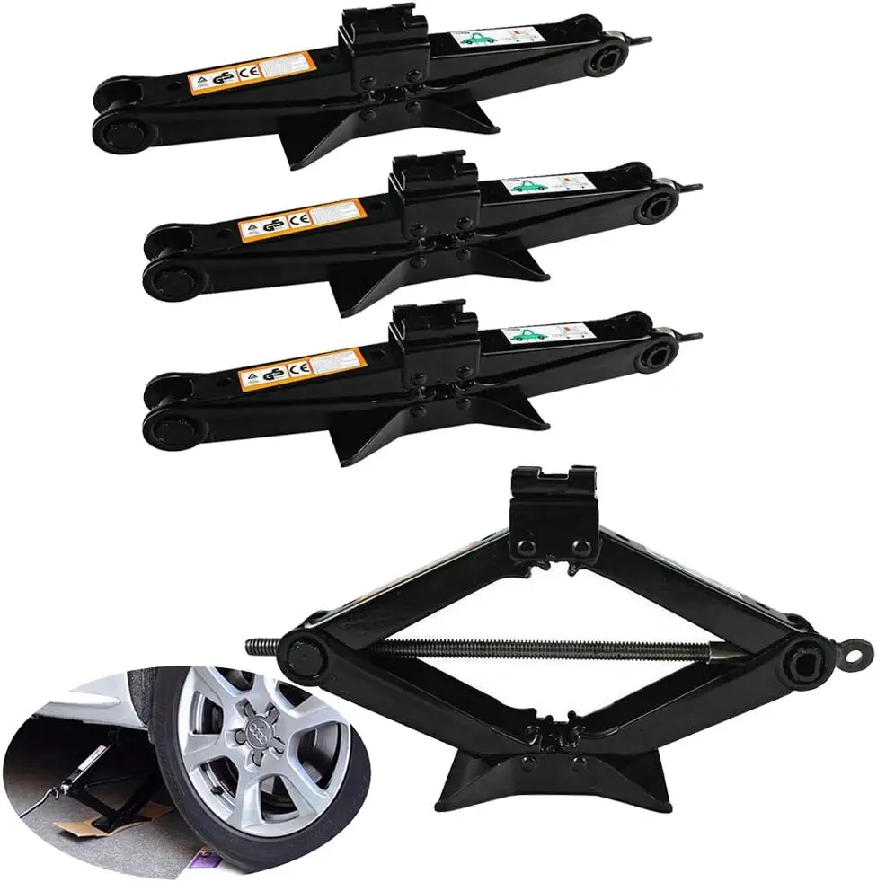 

3 Pack 2 Ton Scissor Wind Up Jack with Crank Speed Handle Steel Garage Tools for Chevy Malibu/Cruze/Prizm/Impola/Caprice