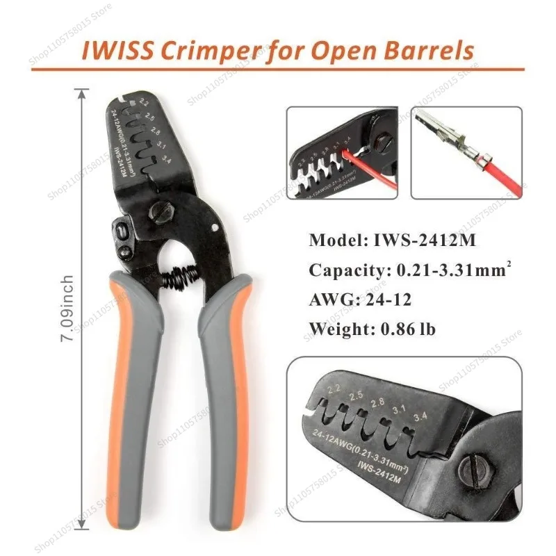 For Automotive Plug Wiring Cold Pressing Terminals Crimp Clamp Plug Connector Harness Tools