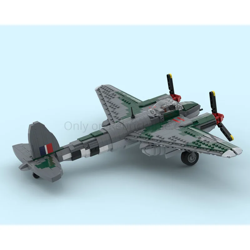MOC-245547 militar moc avião modelo bloco de construção montagem de partículas espaço lutador diy modelo brinquedo presente conjunto 1258pcsbrick