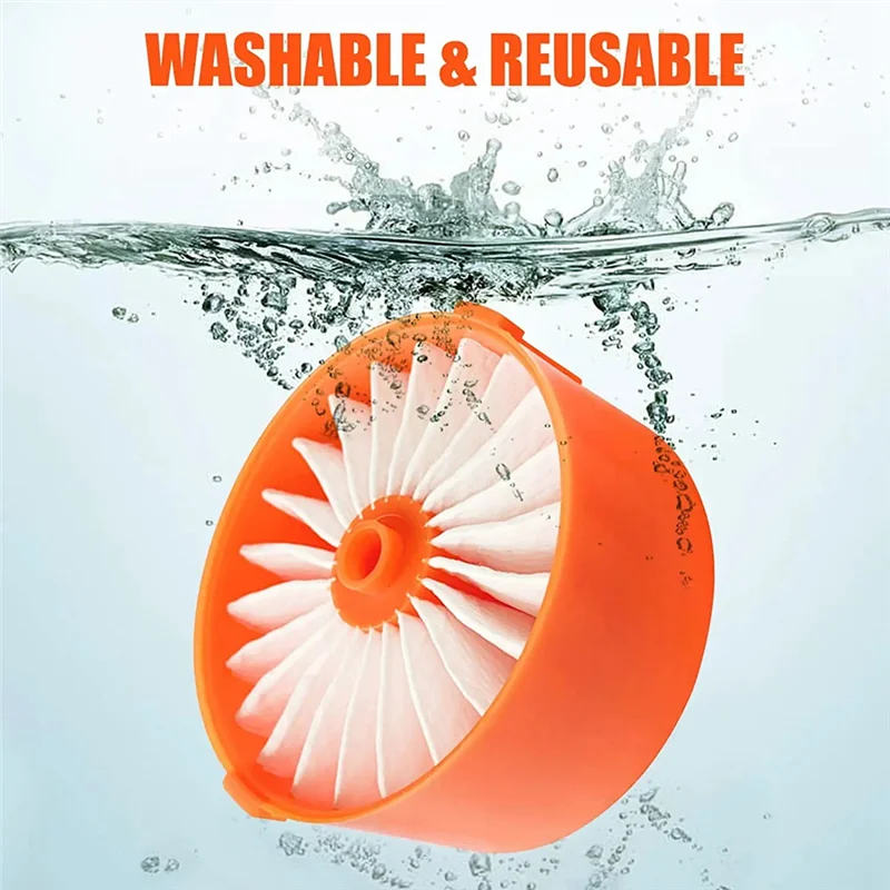 ส่วนประกอบตัวกรอง4แพ็คสำหรับเครื่องดูดฝุ่นไร้สายสีดำ + ชั้น BSV2020G