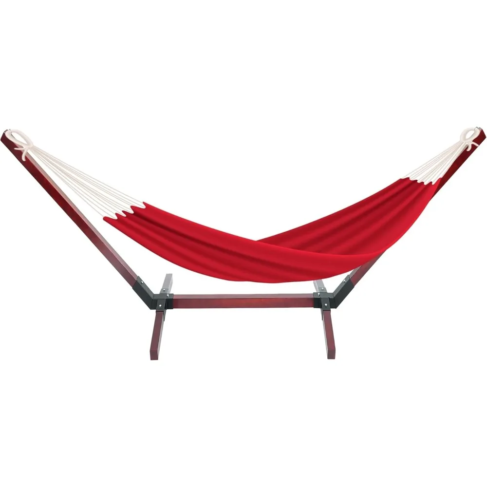 

Wooden Hammock Stand, Adjustable Wood Hammock Chair for for Backyard, Patio, or Camping Trip, Accommodate Weight Capacity