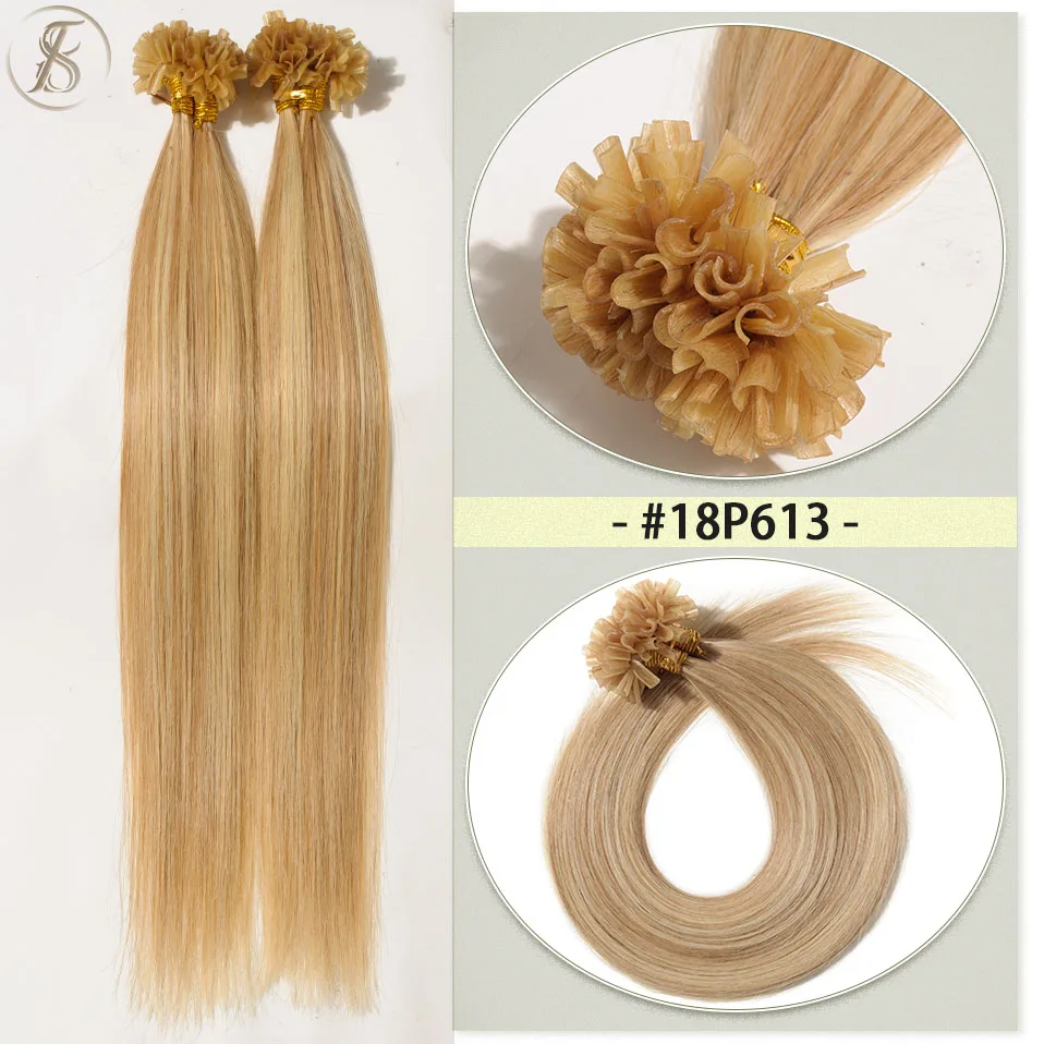 Tess 0,5 g/s u Spitze Haar verlängerungen 50g Micro link Keratin Fusion Echthaar Kapsel vor gebunden braun blond natürliche Haar verlängerung – Detail 20