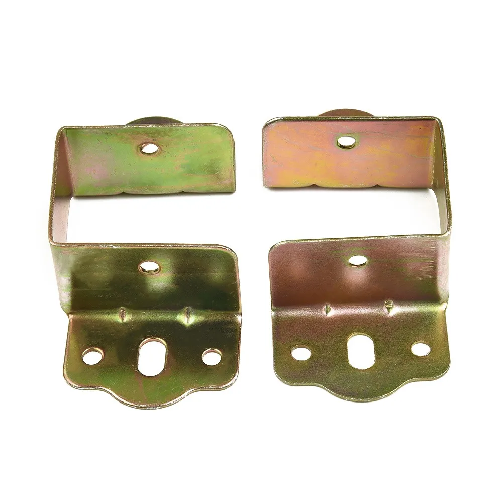 2 Pcs ราวเตียงวงเล็บเตียงบานพับเหล็กเฟอร์นิเจอร์คงที่ผู้ถือสนับสนุนฮาร์ดแวร์เตียงอุปกรณ์เสริมสำหรับตกแต่งบ้าน