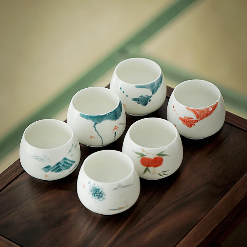 Hand-Painted Tea Cu… - image