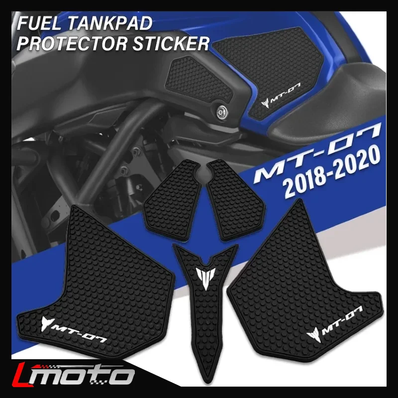 

For Yamaha MT-07 MT07 MT 07 2018 2019 2020 Protector Anti slip Tank Pad Sticker Gas Knee Grip Traction Side Pad Decal Sticker
