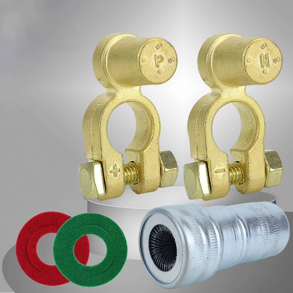 Conector de Terminal de batería de coche SAE a JIS, Terminal de batería Batt de poste superior positivo y negativo para abrazaderas de terminales de batería de coche