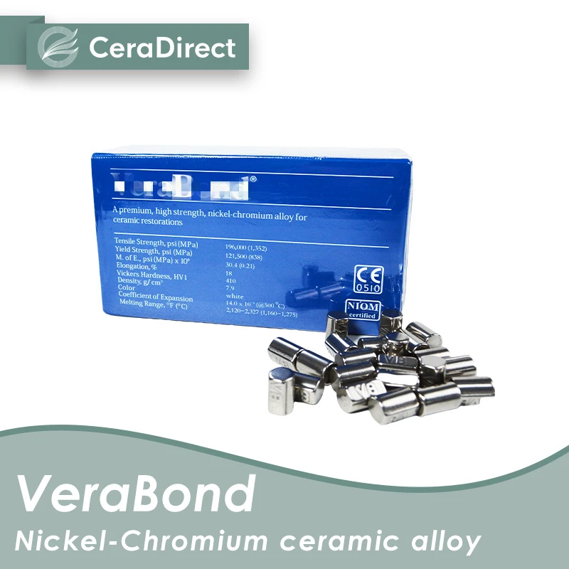 VeraBond Nicr Nichel Cromo Materiali per laboratorio odontoiatrico Lega ceramica al nichel-cromo dentale 1 kg