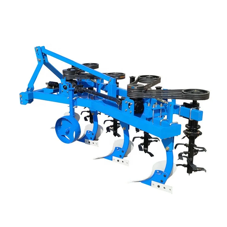 Farm Machinery Ploughing Machine Deep Ploughing Machine Rotary Tiller with Plough