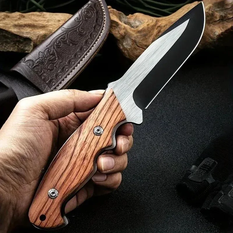 Stainless Steel Mini Portable Pocket Knife Multi-function Outdoor Home Fruit Meat Knife Camping Hiking Self-defense Safety Knife